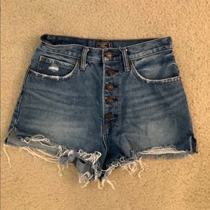 Abercrombie & Fitch denim shorts, size 4, EUC